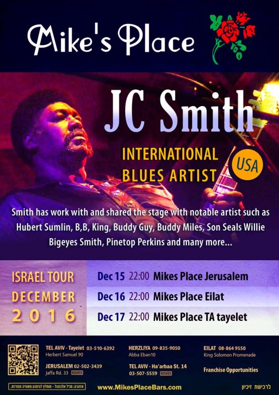 JC Smith - international blues artist